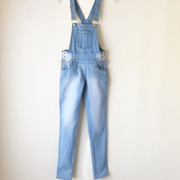 Tush Push Denim - Tush Push | Skinny Stretchy Jean Overalls